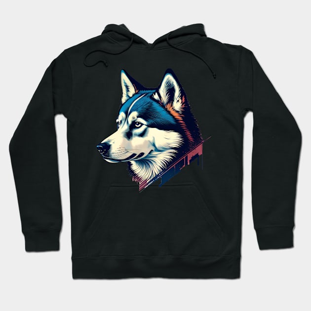 I LOVE MY HUSKY DOG Hoodie by Dürer Design